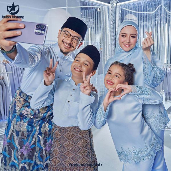 baju raya sedondon bulan bintang